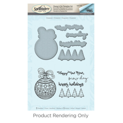 Spellbinders Stamps & Dies Ornaments Stempel & Stanzformen Weihnachten Glaskugel
