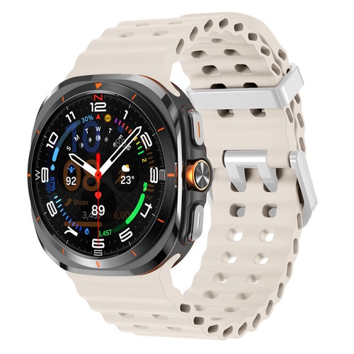 Bracelet en silicone souple pour Samsung Galaxy Watch Ultra 2025 boucle bracelet sport - Photo 36 sur 41