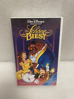 Die Schöne und das Biest VHS Kassette Walp Disney Vintage Retro