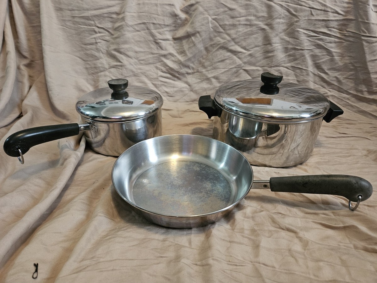 Revere Ware Pots & Pan Tri Ply 5 Pieces | eBay