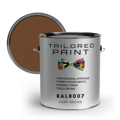 RAL8007 FAWN BROWN Matt uPVC Fenster & Tür 1K Pinsel oder Spray On