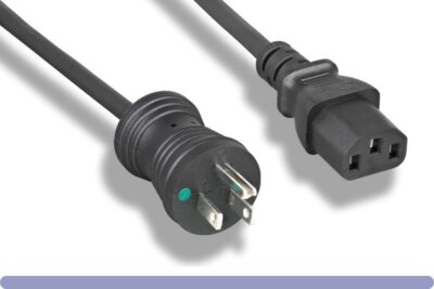 RiteAV Heavy Duty 12 AWG Hospital Grade Power Cord (BLACK (10ft) 3 Meter)
