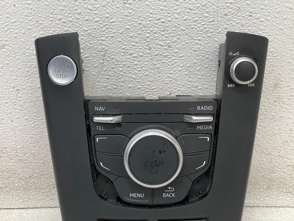 Audi A3 2015-2016 consola audio radio medios control perilla panel interruptor 1438 OEM Foto 3 de 4