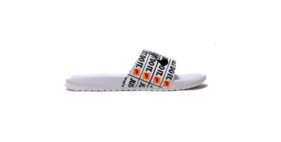 Nike Benassi JDI Print White Black US MENS 10 [631261-102]