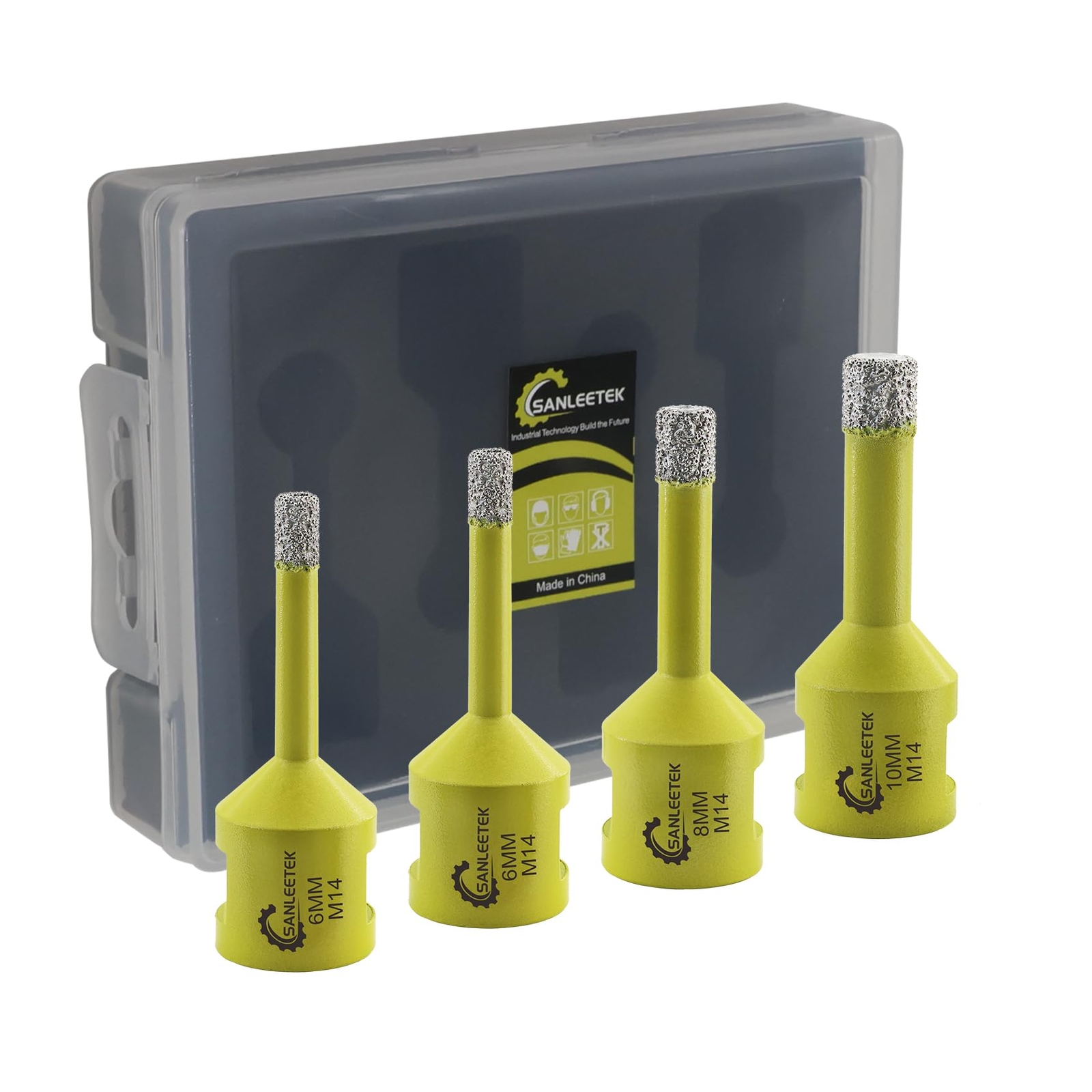 Punte Trapano Diamantate Professionali - Set 4pz per Piastrelle d