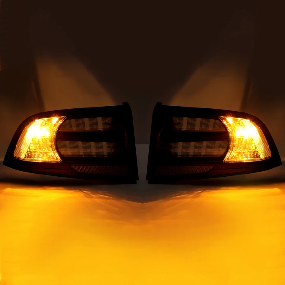 Juego de halógenos de lente transparente carcasa trasera trasera negra para Acura TL 04 05 06 07 08 Foto 2 de 4