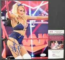 WWE NXT Lacey Evans Signed 8x10 Photo C Autograph Wrestlemania JSA COA