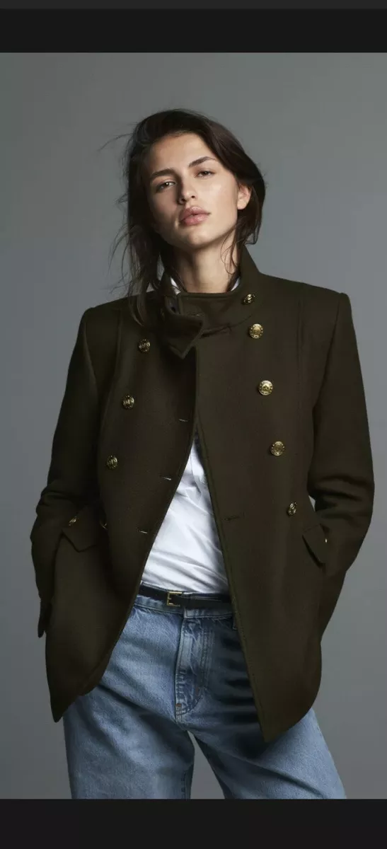 Zara womens cheap wool coat