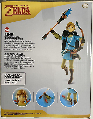 Jakks Pacific Legend of Zelda: Breath of the Wild Link Collector Action  Figure GameStop Exclusive