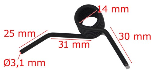 2 Federn für Kraftharke Rasenmäher Vertikutierer Messer Montage ohne