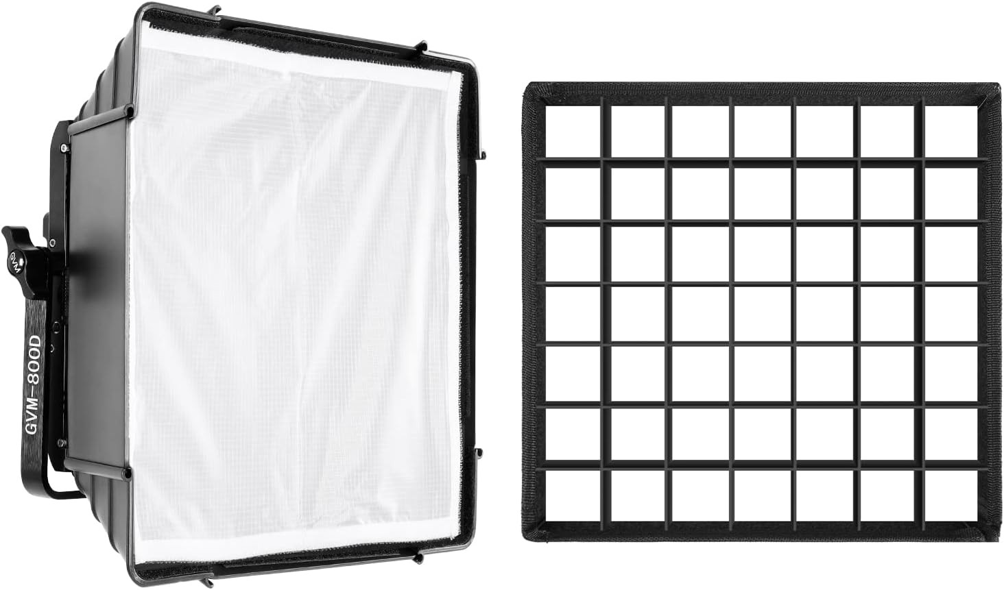 GVM LED Lighting Softbox with Grid Beehive for GVM 800D/560AS/480LS, Foldable Li