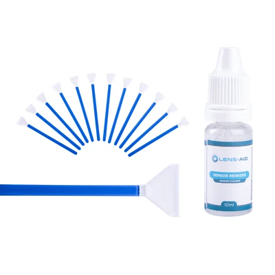 LENS-AID Sensor Reinigungsset 12x Sensor Swabs Flüssig-Reiniger - MFT, APS-C, Vollformat