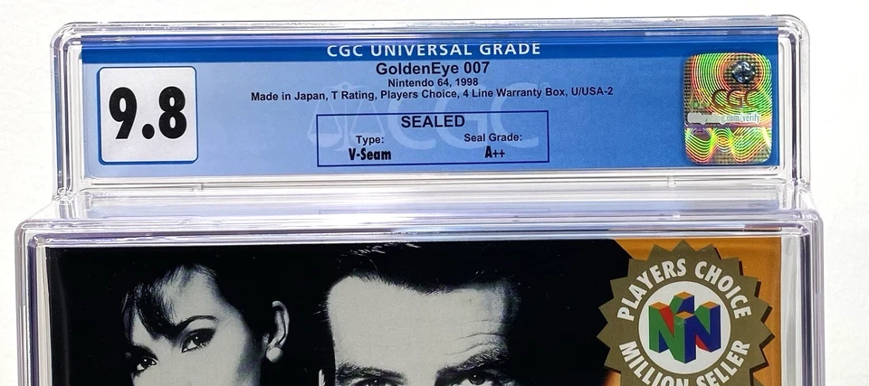 GoldenEye 007 New Nintendo 64 N64 1998 Factory Sealed CGC Grade 9.8 A++ TOP POP - Image 2 of 4