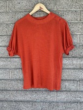 Christian Dior Blouses Stripped Poly Button S...