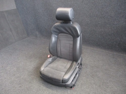 LEDER ALCANTARA Fahrersitz Audi Q7 4L Sportsitz Sitz Ausstattung SOUL Schwarz