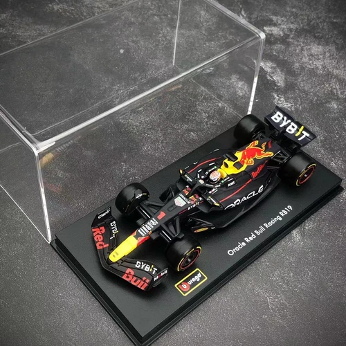 Bburago 1/43 Oracle Red Bull RB19 F1 Model 2023 #1 Max Verstappen W show case - Picture 9 of 10