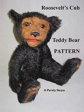 Mohair/Needle Felted Bear  Pattern "Roosevelt's Cub" by Neysa A. Phillippi