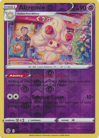 ALCREMIE 071/172 BRILLIANT STARS POKEMON (REVERSE HOLO, NM)