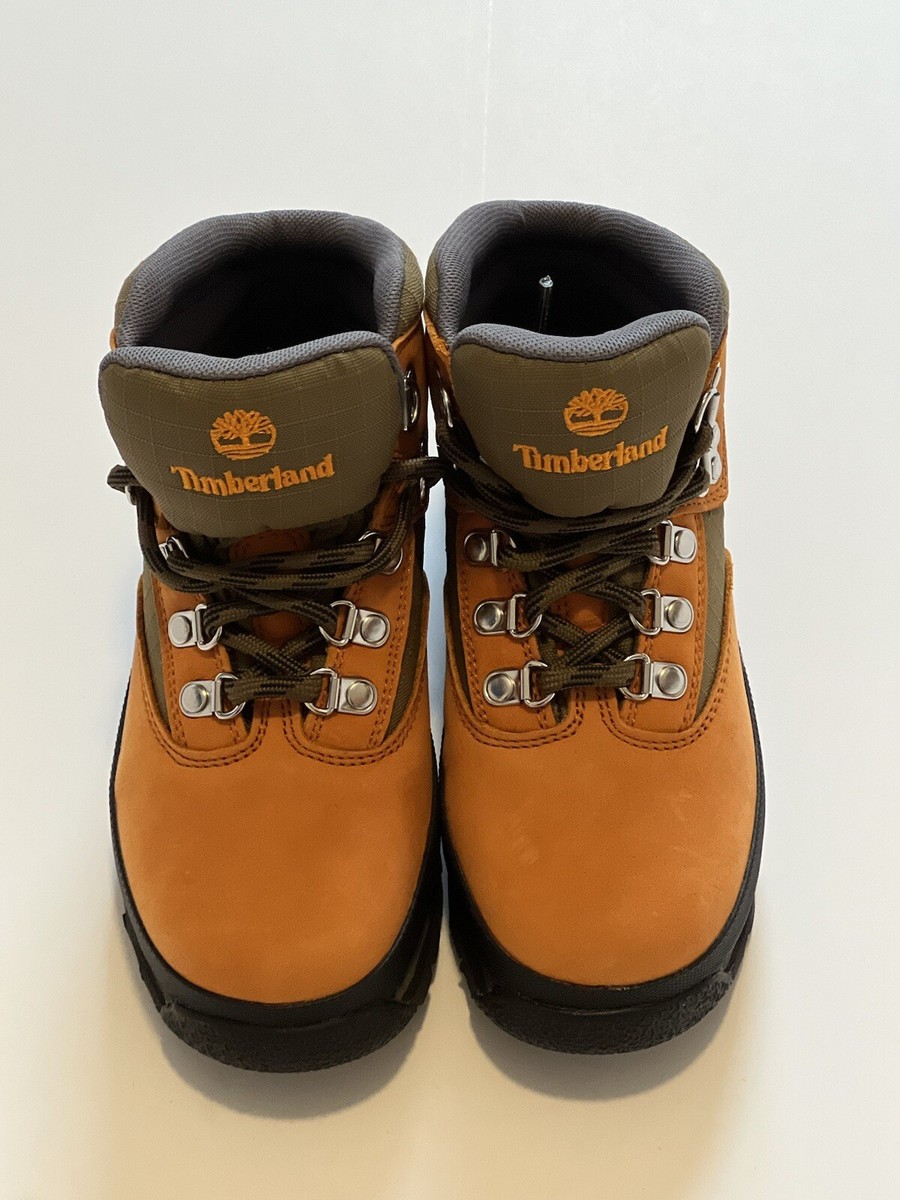 Timberland Boys Inch Premium Waterproof Boot Wheat Nubuck Brown Size  New - Main Image