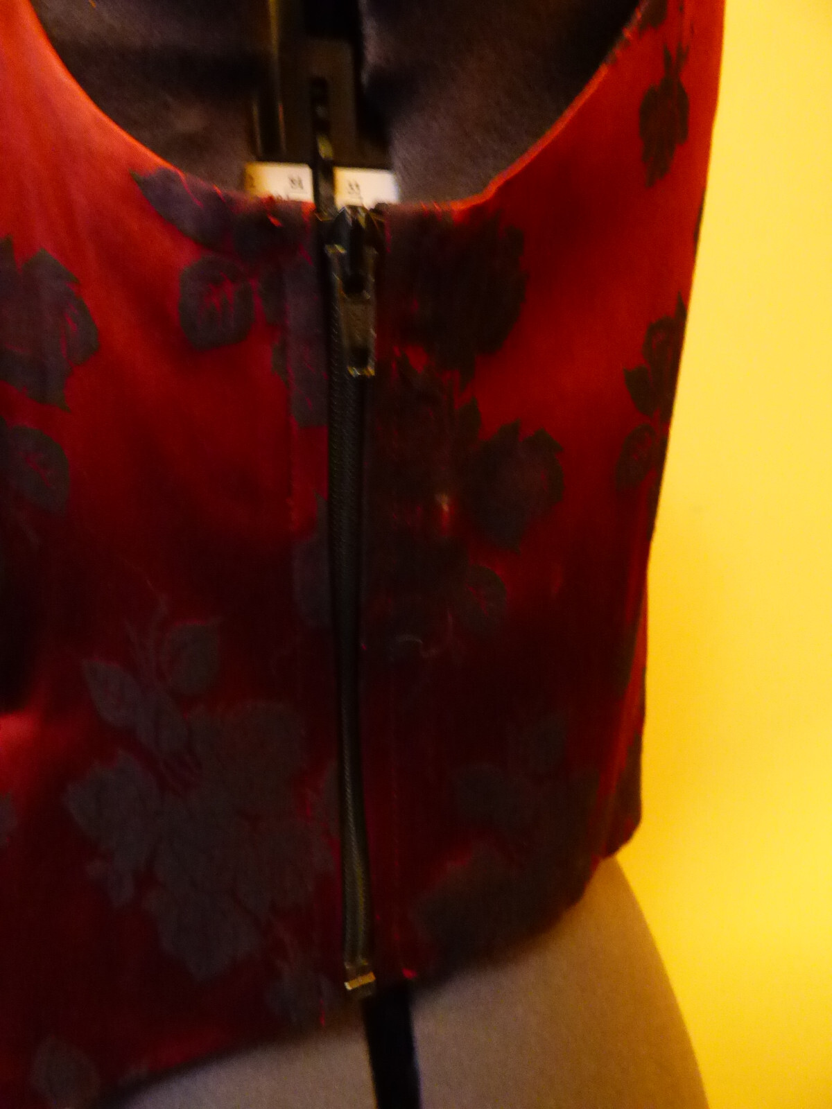 PATSY SEDDON PHASE EIGHT Red & Black Rose Bodice … - image 18