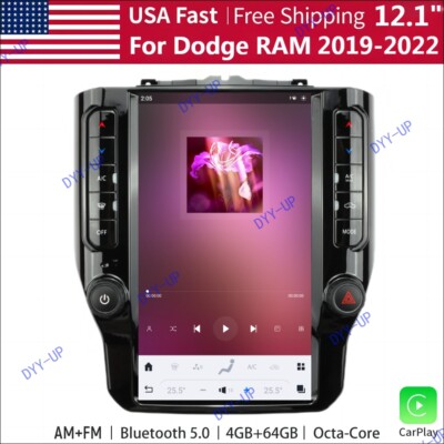 12.1''For Dodge RAM 1500 2500 3500 Car GPS Navigation Headunit Radio Stereo 4+64G