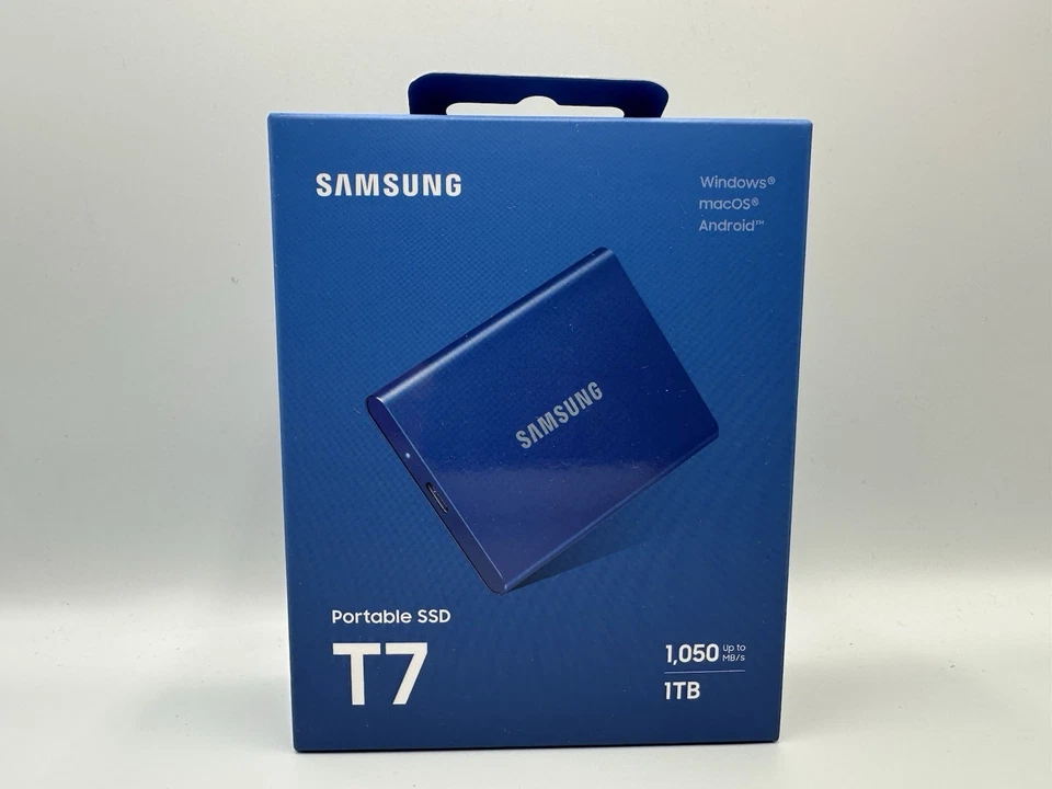 SAMSUNG Portable SSD T7 PC/Mac Festplatte, 2 TB SSD, extern, Indigo blue - Bild 3 von 4