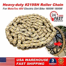 US For MotoTec 48V Pro Electric Dirt Bike Heavy-duty Roller Chain 219SH 63 Links