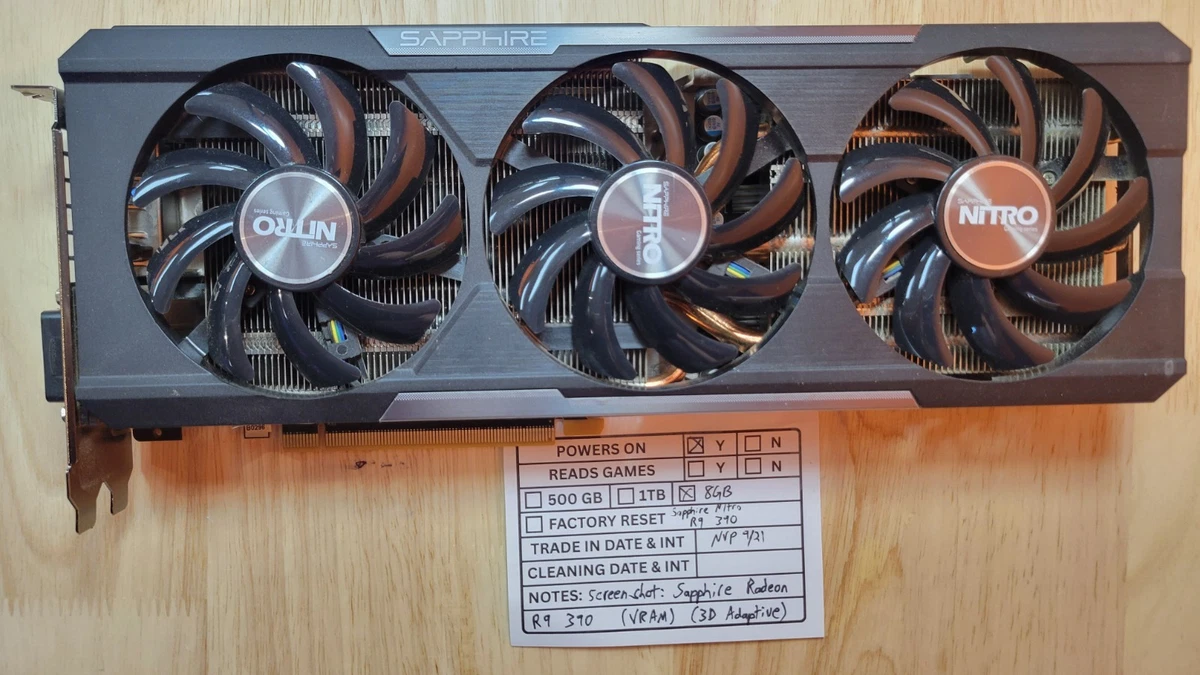 AMD Radeon R9 390 AMD 8 GB Memory Computer Graphics Cards for sale