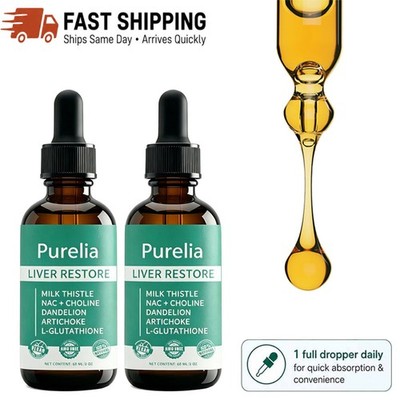 Purelia Liver Restore, Complete Liver Support Supplement with Milk Thistle, Dand