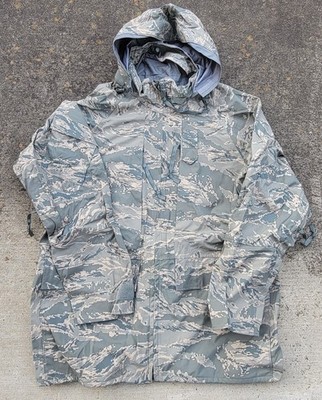 US Air Force Parka APECS All Purpose Environmental Tiger Stripe Large Long
