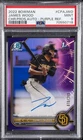 2022 BOWMAN CHROME PROSPECT AUTO PURPLE REFRACTOR JAMES WOOD 70/250 PSA 9 AUTO