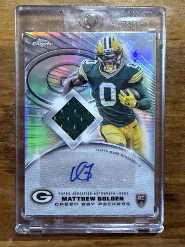 2025 Topps Chrome Matthew Golden Rookie Patch Autographs (RAW)