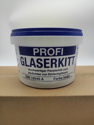 Profi Glaserkitt  750g, beige I Fensterkitt zum Abdichten von Einfachgläsern ...