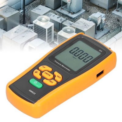 GM522 Air Pressure Meter Portable Manometer Digital Differential Pressure Gauge