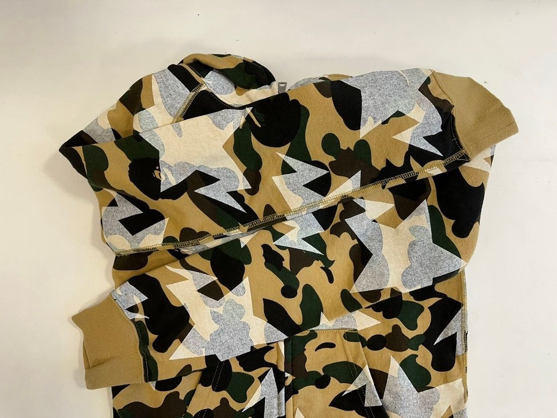 A Bathing Ape BAPE STA Camouflage Full Zip Hoodie XXS Cotton Used From Japan thumbnail 3