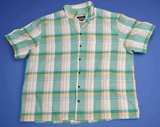 Men's Crown & Ivy Classic Fit Mens XXL Pastel Short Sleeve Button Down Shirt NWT