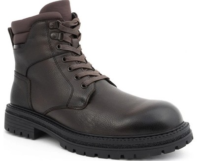 La Conte Men's Brown Leather Ankle Boots Casual Fashion LAC3969-20266BRW