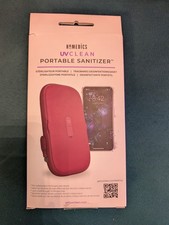 Homedics UVCLEAN Portable Sanitizer Cell Phone Sanitizer in Red SAN-PH100-RDB