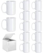 Sublimation Coffee mugs, 15 oz White Coffee Mugs Tazas Para Sublimacion Cups ...