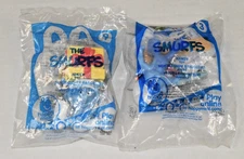 Smurfs 3D Movie Toys McDonalds 2011 Set of 2 Jokey and Handy New In Bags