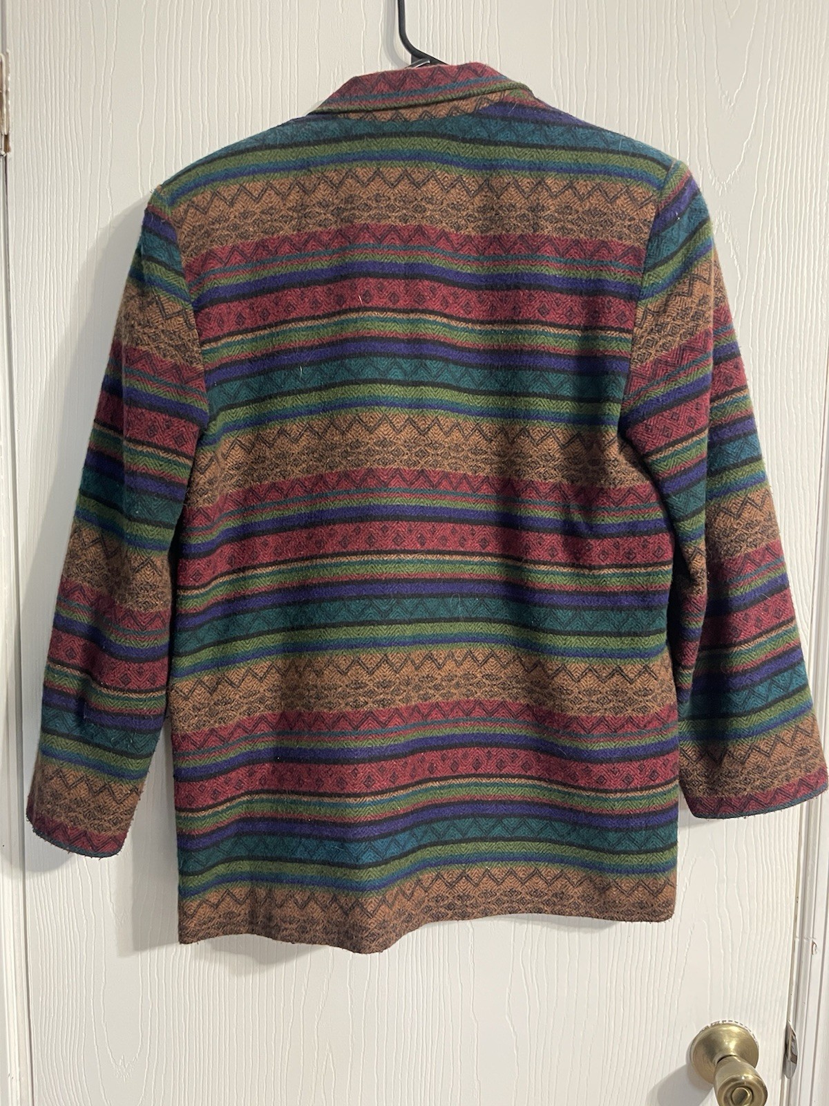 Westbound Multicolor Striped Button Pockets Mid-L… - image 2