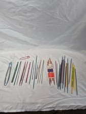 Vintage Knitting Crochet Needles Lot 50 Mixed Sizes Craft Sewing Supplies