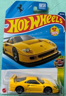 HOT WHEELS EXOTICS FERRARI F40 COMPETIZIONE Yellow