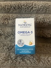 Nordic Naturals Omega-3 690mg Supplement Immune Support 60 Soft Gels EXP 04/28