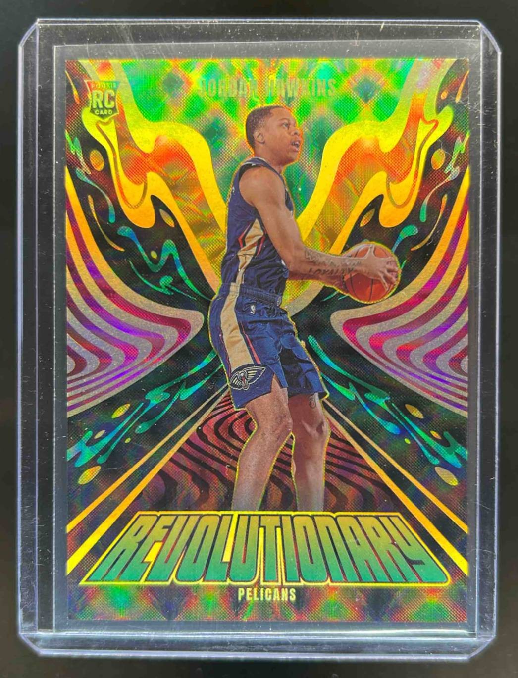 2023-24 Panini Revolution Jordan Hawkins Revolutionary RC Rookie #22 Pelicans