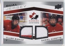 2014 Upper Deck Team Canada Juniors Dual Jersey Clark Bishop Daniel Audette 0c3