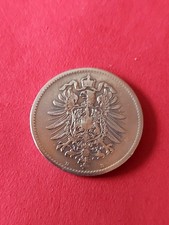 Silber Münze 1 Mark RM Deutsches Reich 1874"D" Kaiserreich