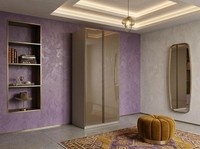 Schrank Stil Modern Beige Praktisch Komfortabel Schlafzimmer