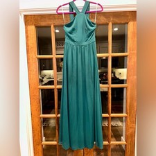 EUC Lulus Green Air Of Romance Maxi Formal Long Dress Size Small