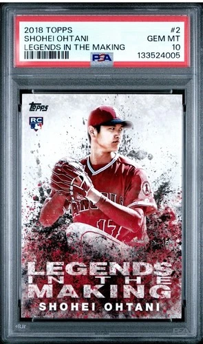 2018 Topps Update Series Legends in the Making Shohei Ohtani PSA 10 LITM-2 (RC)